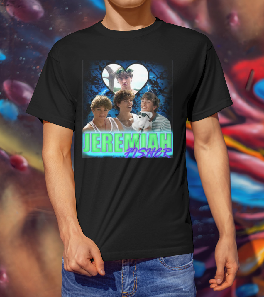 JEREMIAH FISHER Heart Lightning Trio T-Shirt