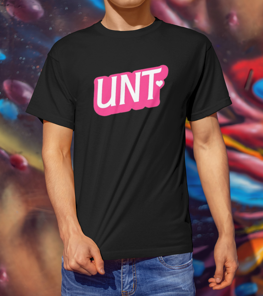 UNT Union Barbie Style Pink Heart T-Shirt