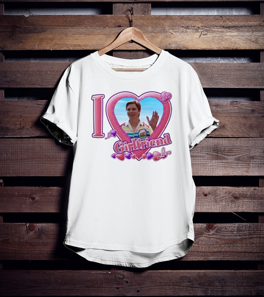 I Love My Girlfriend Heart Frame Love T-Shirt