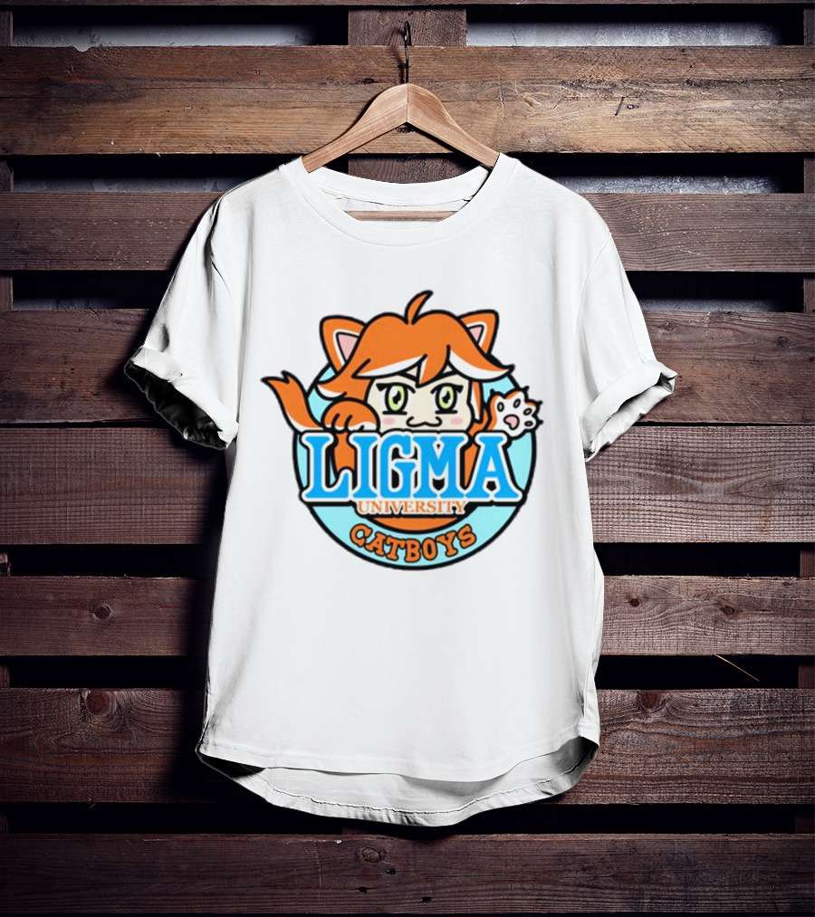 Ligma University Catboys Anime Style Mascot T-Shirt