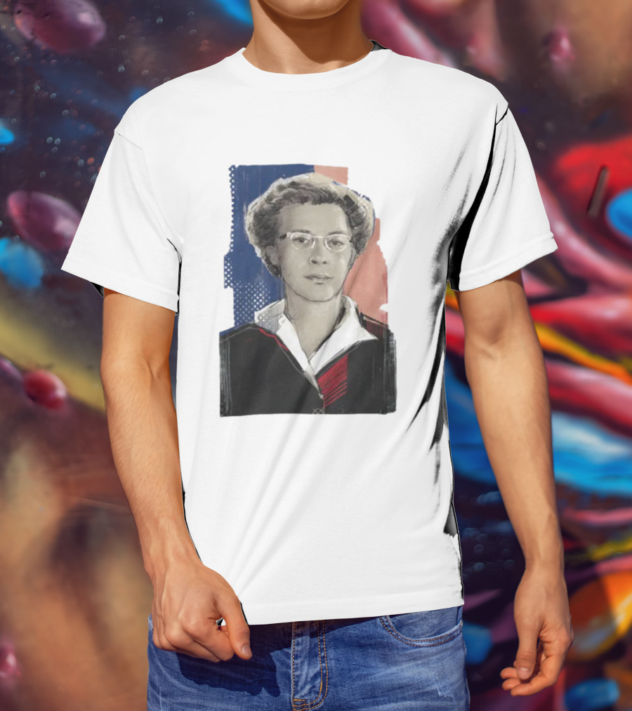 Milada Horáková Portrait With Blue T-Shirt