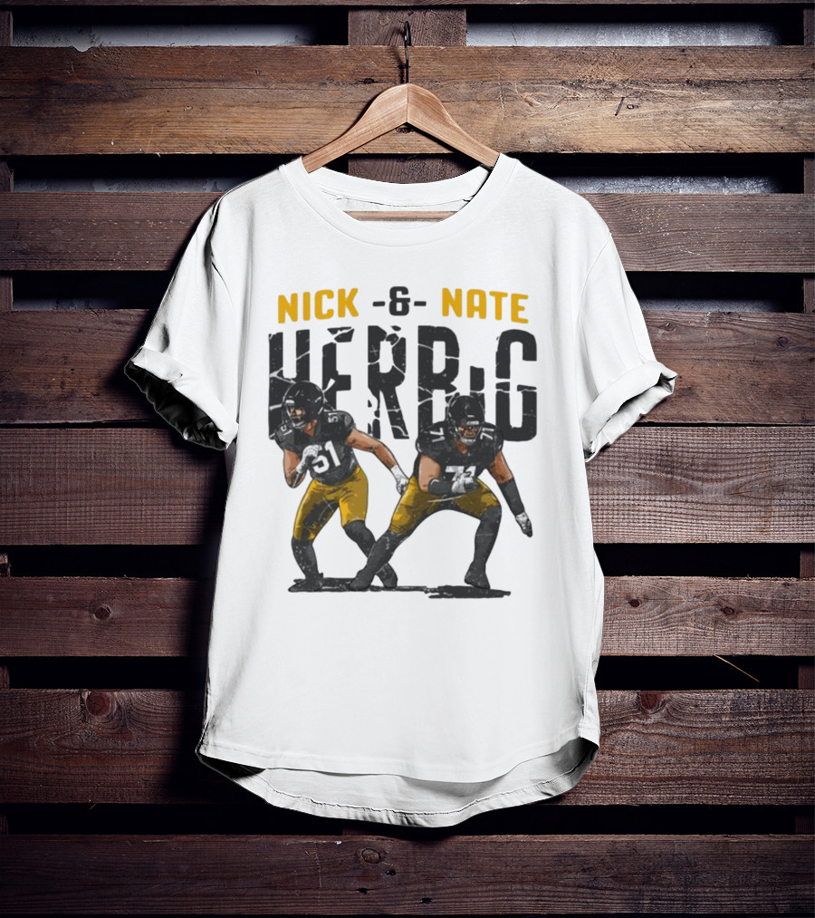 Pittsburgh Steelers Nick And Nate Herbig 51 71 T-Shirt