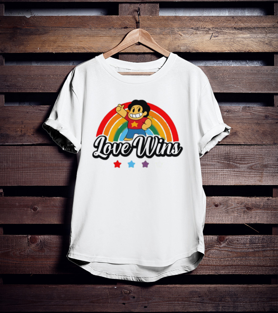 Love Wins Rainbow Steven Universe Star Power T-Shirt