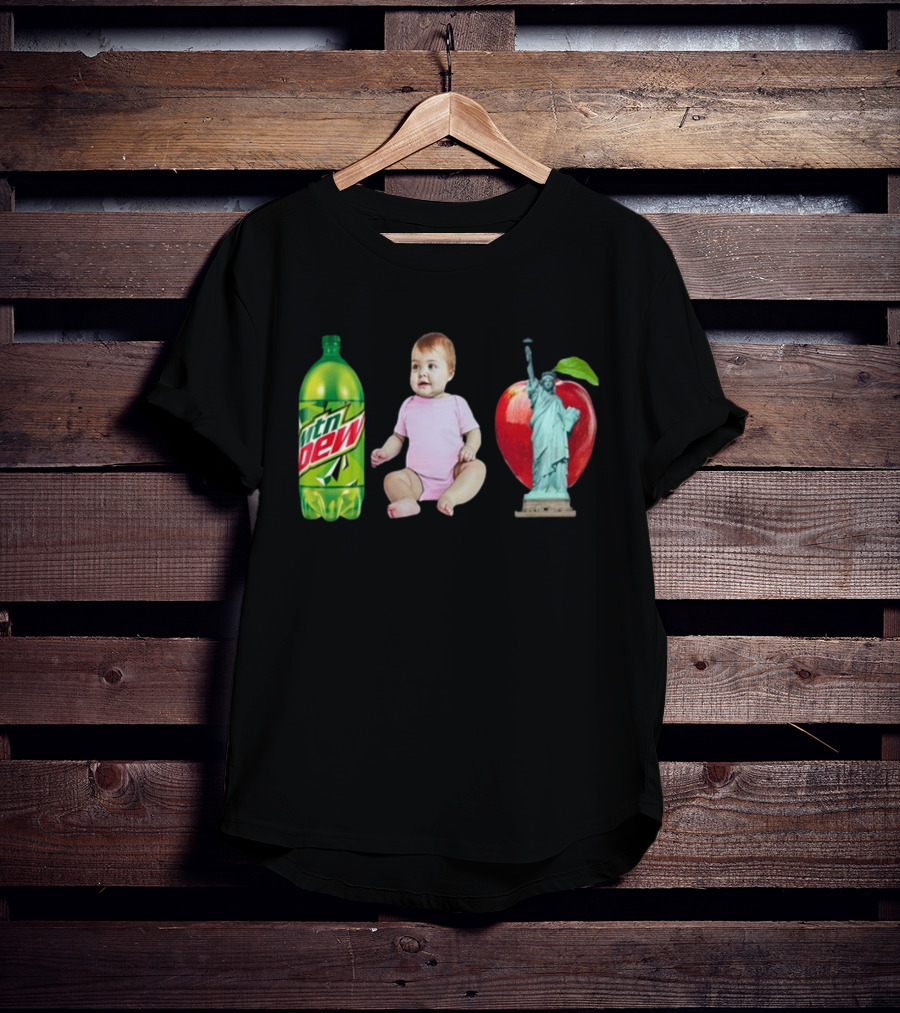 Mtn Dew Baby Apple Liberty Statue T-Shirt