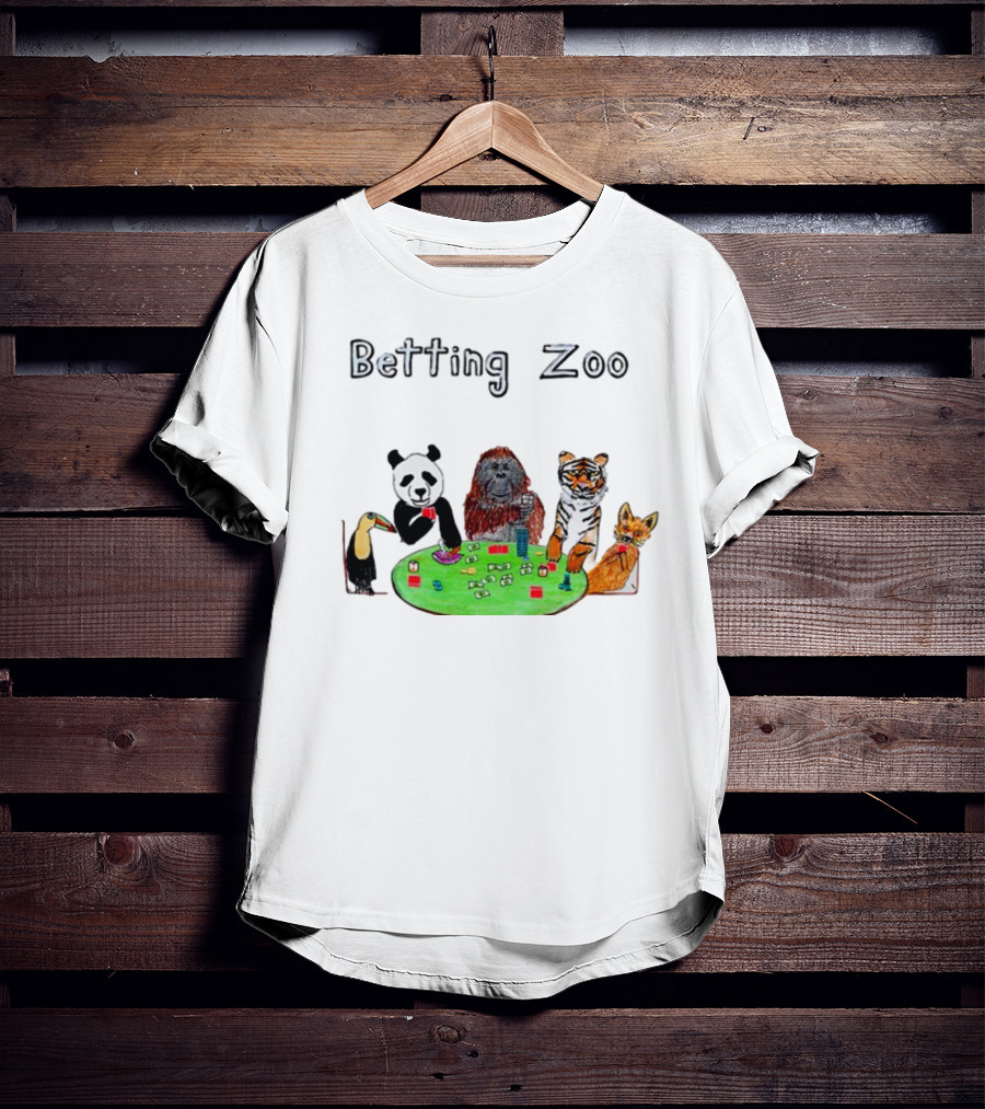 Betting Zoo Animal Poker Table T-Shirt