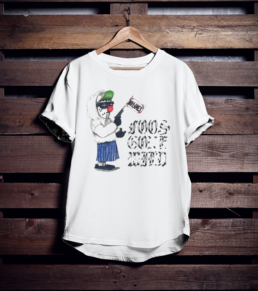 Foos Gone Wild Clown Bandit With Los Angeles Flag T-Shirt