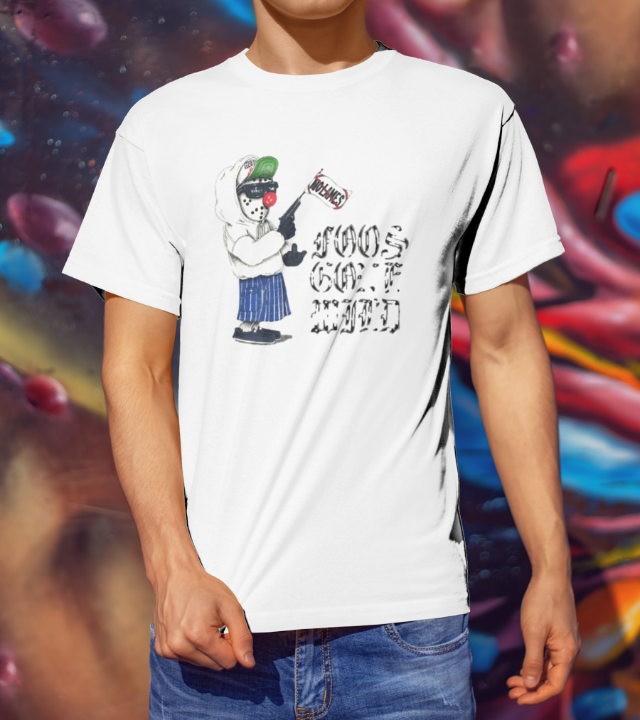 Foos Gone Wild Clown Bandit With Los Angeles Flag T-Shirt