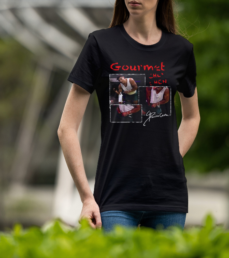 Gourmet Chen Chen Paulo Costa Signature Three-Image Collage T-Shirt