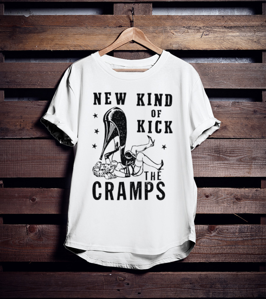 New Kind Of Kick The Cramps Retro Pin-Up T-Shirt