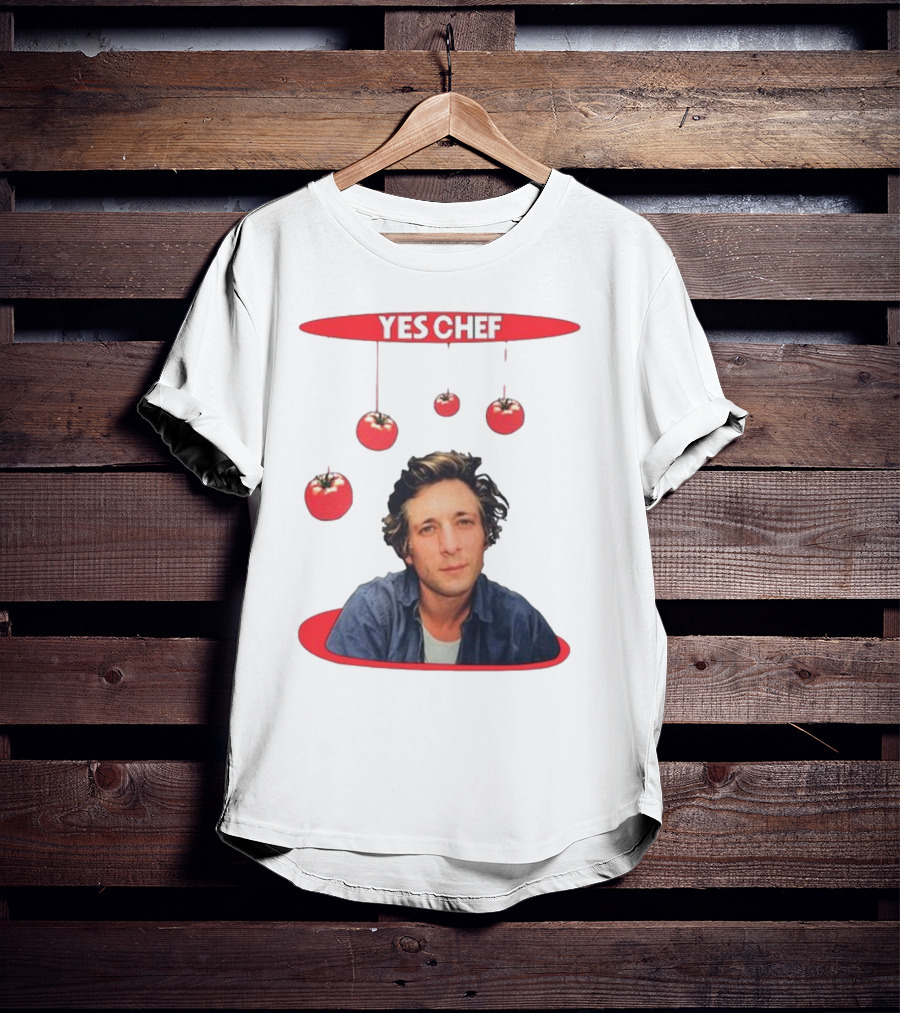 Yes Chef Hanging Tomatoes Guy T-Shirt