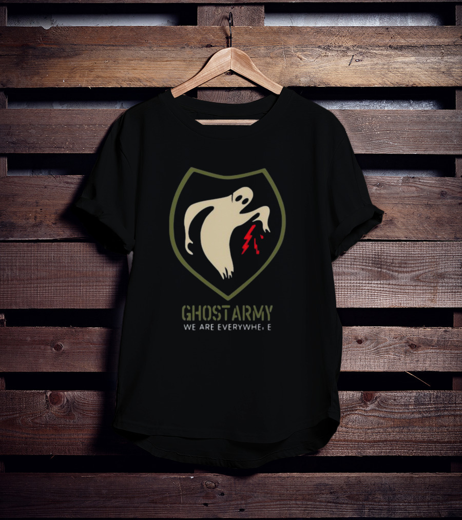 Ghost Army We Are Everywhere With Lightning Shield T-Shirt
