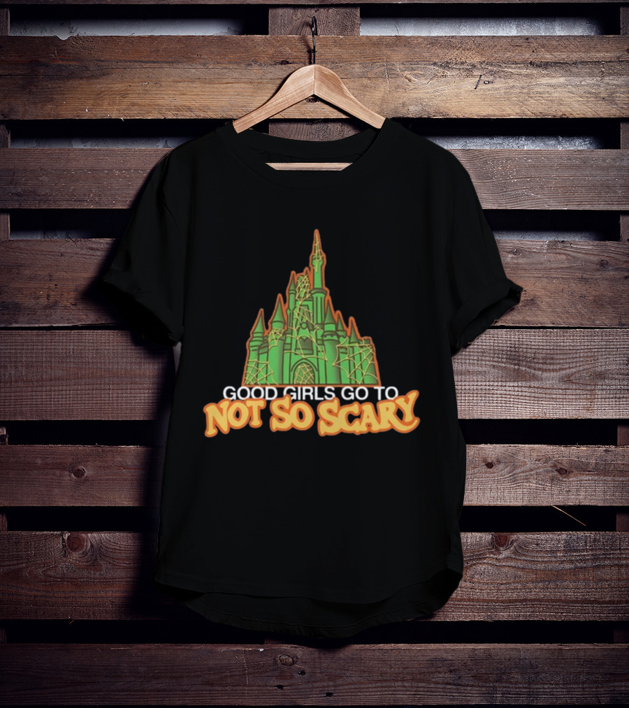 Good Girls Go To Not So Scary Castle Halloween Cobwebs T-Shirt