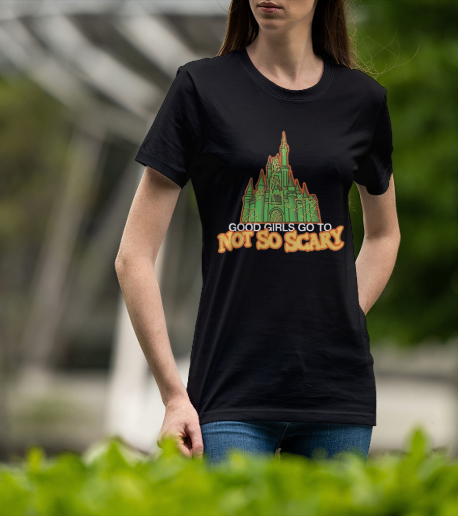 Good Girls Go To Not So Scary Castle Halloween Cobwebs T-Shirt