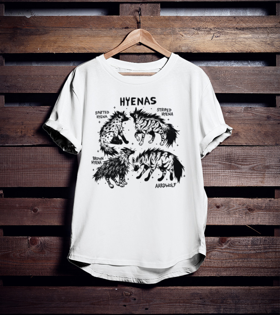Hyenas Spotted Hyena Striped Hyena Brown Hyena Aardwolf T-Shirt