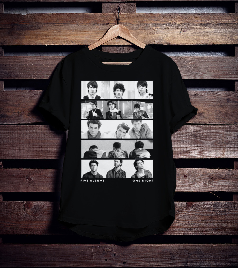 Jonas Brothers Five Albums One Night The Tracklist T-Shirt