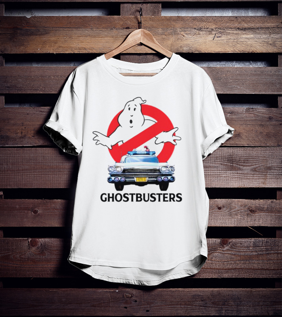 Ghostbusters No Ghost Logo Ecto-1 Car T-Shirt