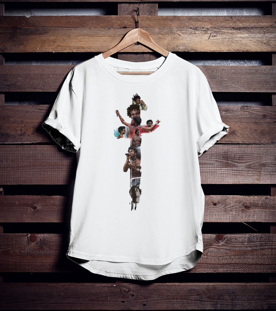 Saintjhn God Cross Collage T-Shirt