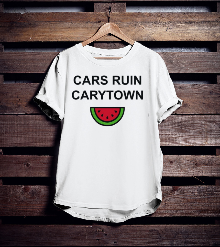 Cars Ruin Carytown Watermelon Slice Image T-Shirt
