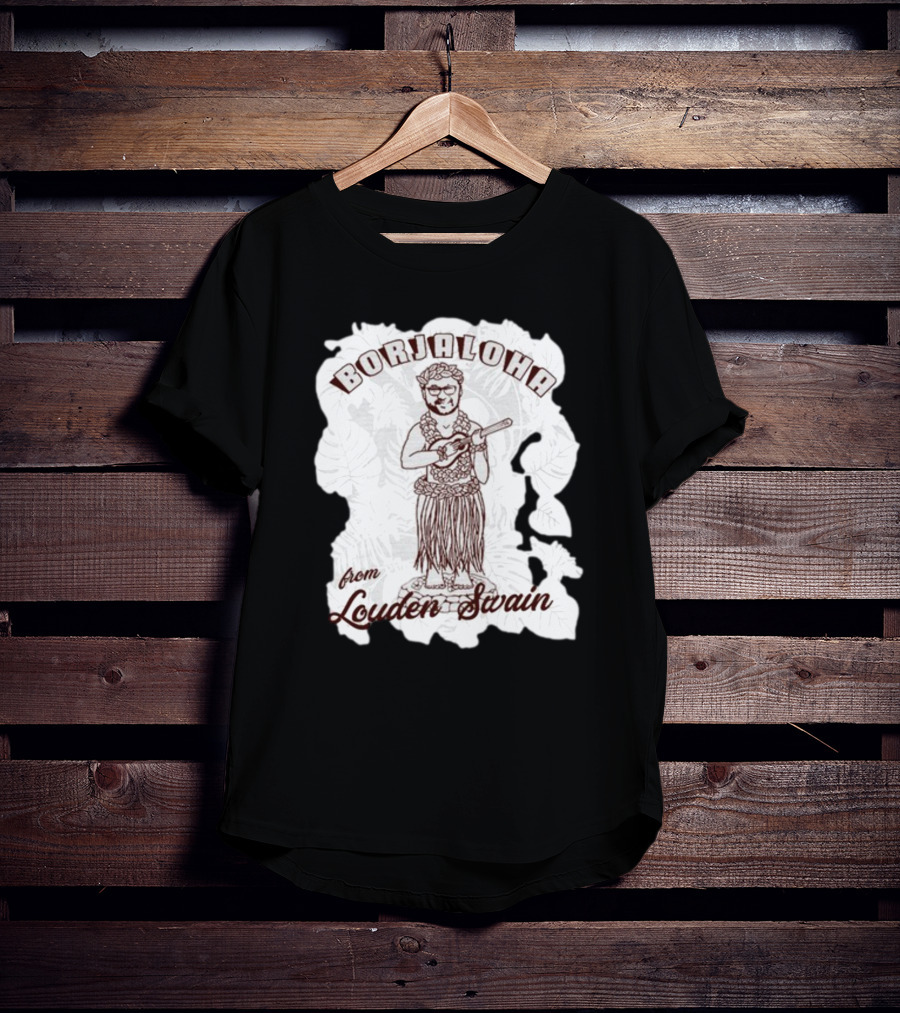 Borjaloha Ukulele Hula Figure From Louden Swain T-Shirt