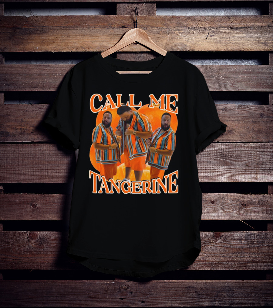 Call ME Tangerine Dj Khaled Striped T-Shirt