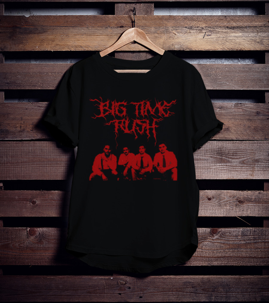 Big Time Rush Metal Band Style Image T-Shirt