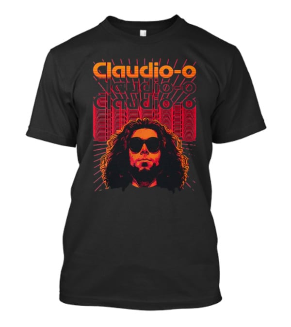 Claudio-O Retro Graphic Style With Sunburst And Sunglasses T-Shirt