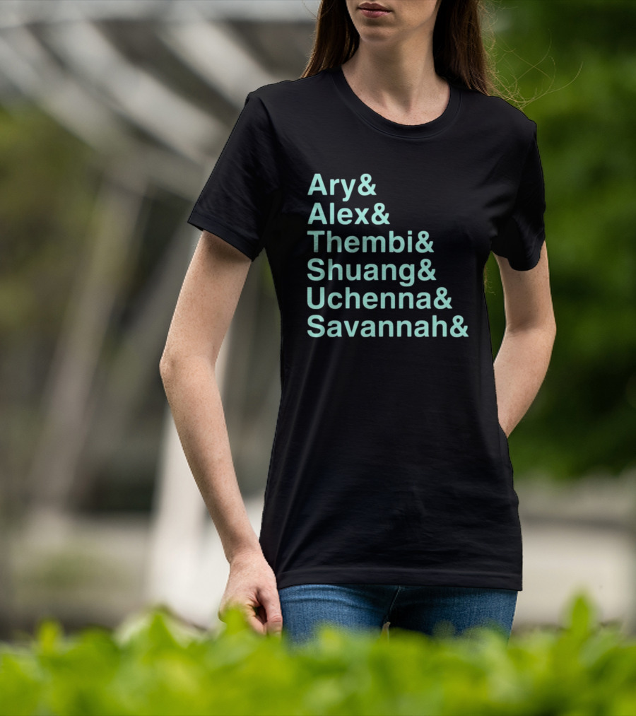 Racing Louisville FC Ary Alex Thembi Shuang Uchenna Savannah Players Names T-Shirt