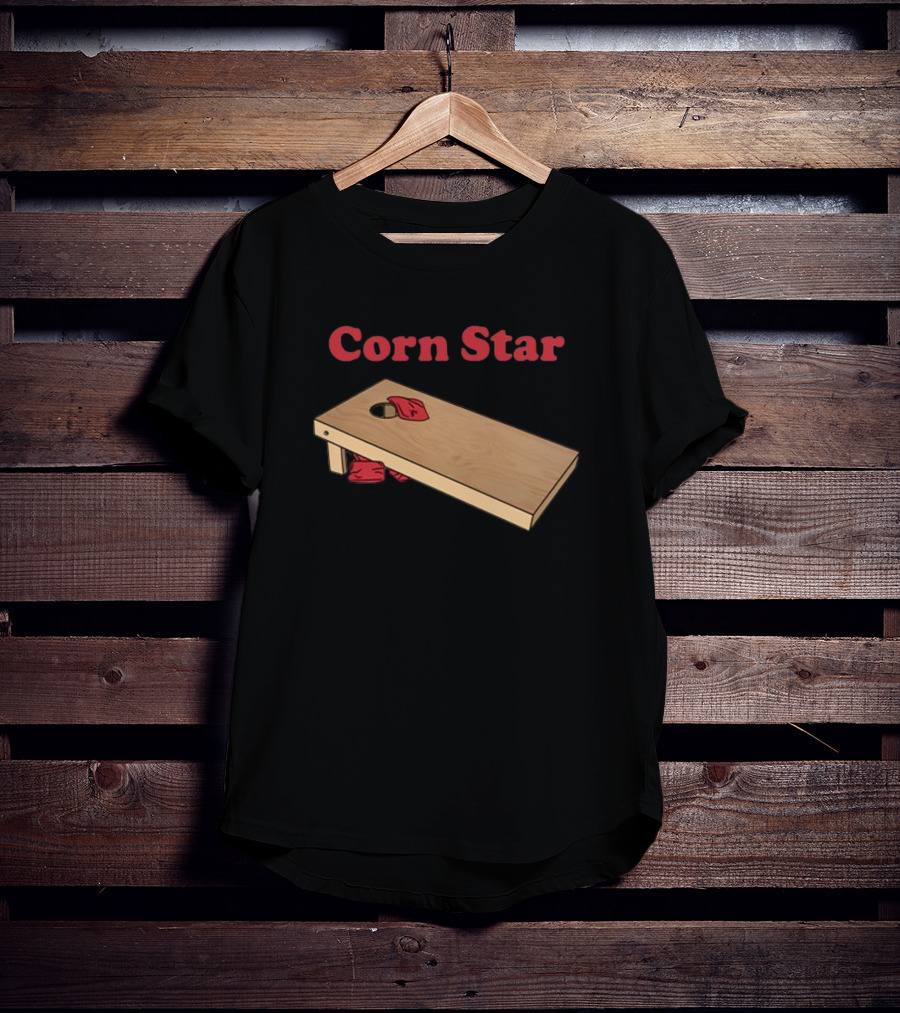 Corn Star Bean Bag Toss Cornhole Game T-Shirt