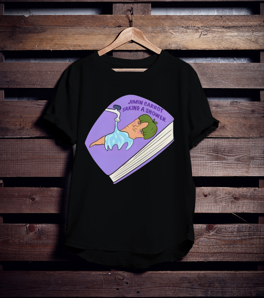 Jimin Carrot Taking A Shower Book T-Shirt