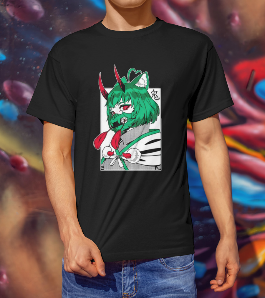 Girl Dm Bundle Anime Style Masked Character Birthday T-Shirt
