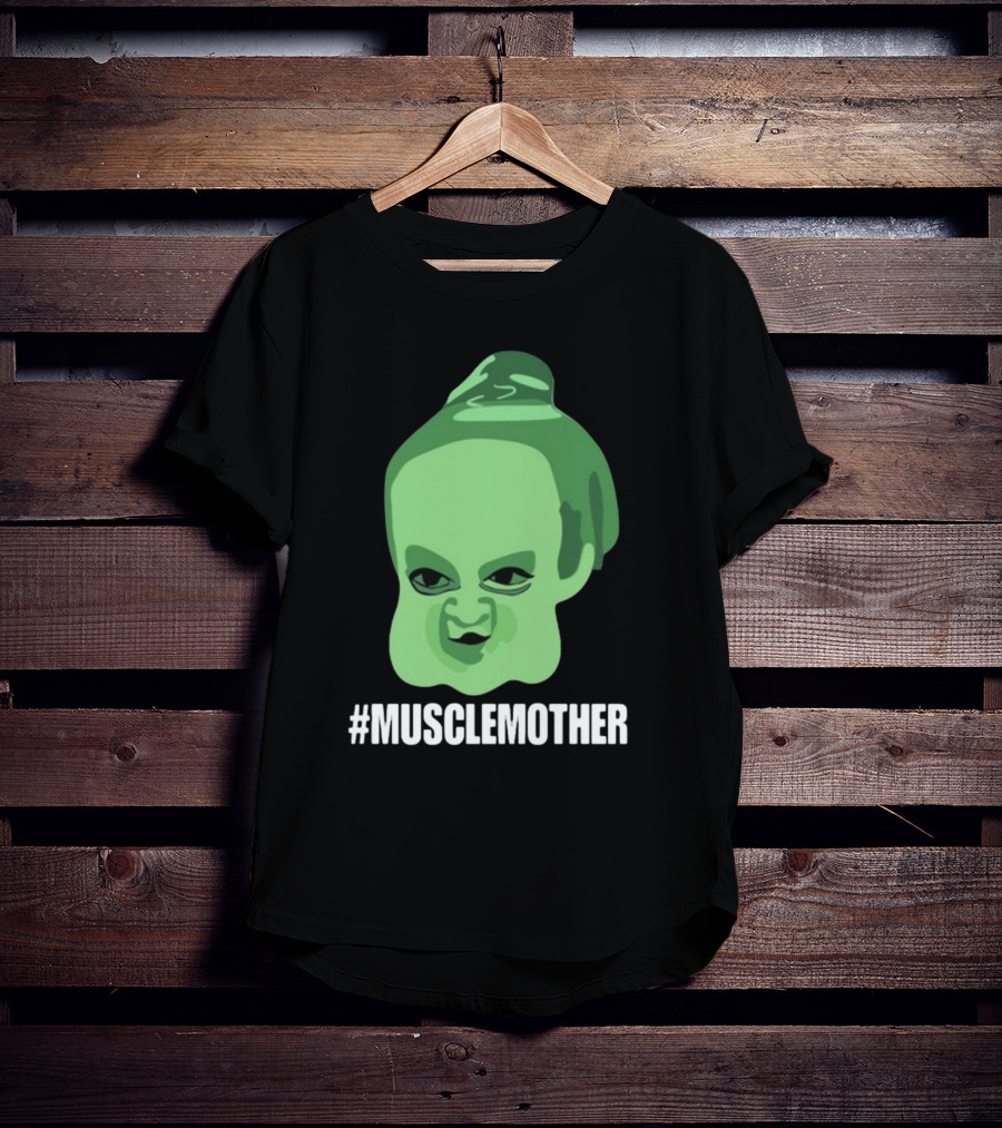 MUSCLEMOTHER Green Head Character T-Shirt