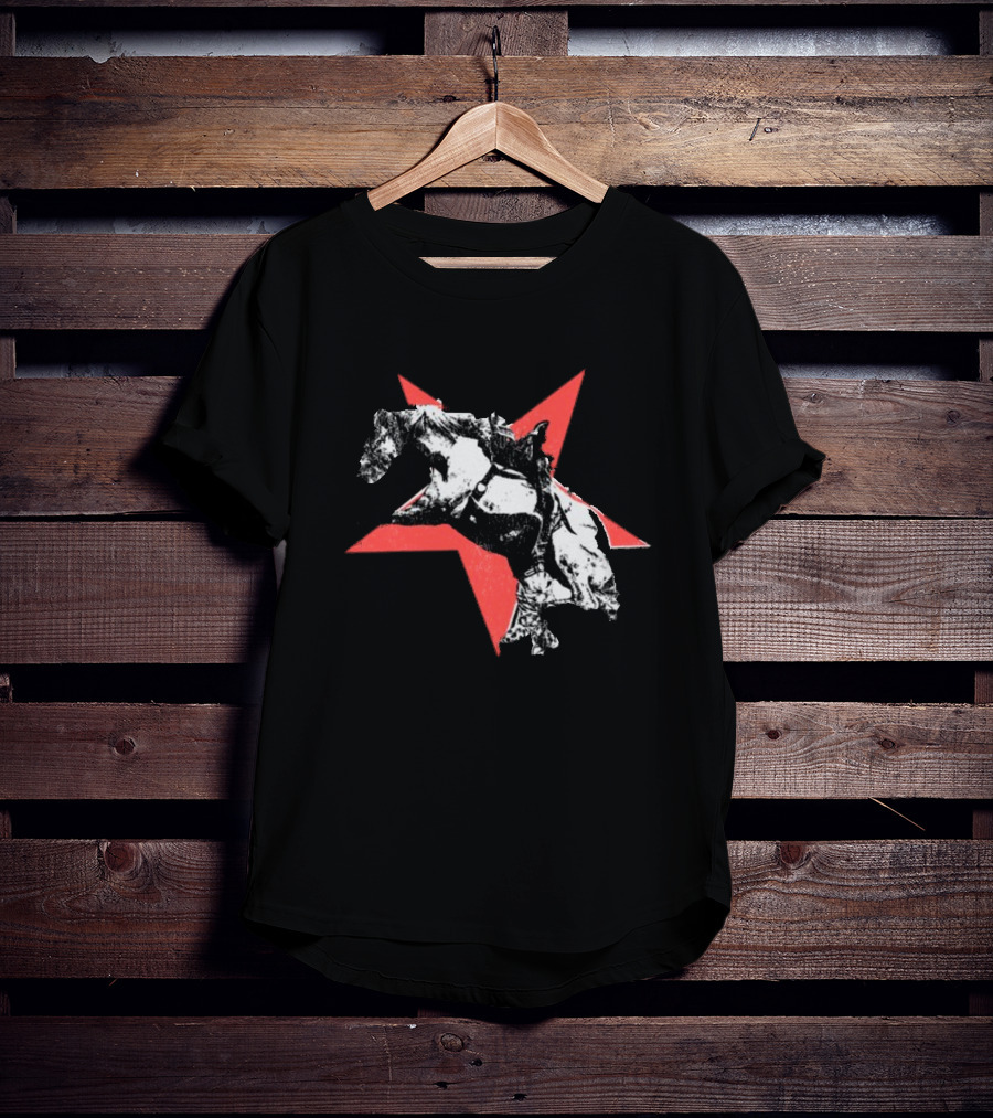 Hardjewelry Buck Off Cowboy Rodeo Star T-Shirt