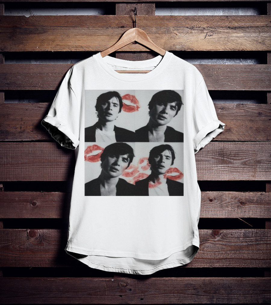 Mustardyardpress Cillian Photobooth Kiss Prints T-Shirt