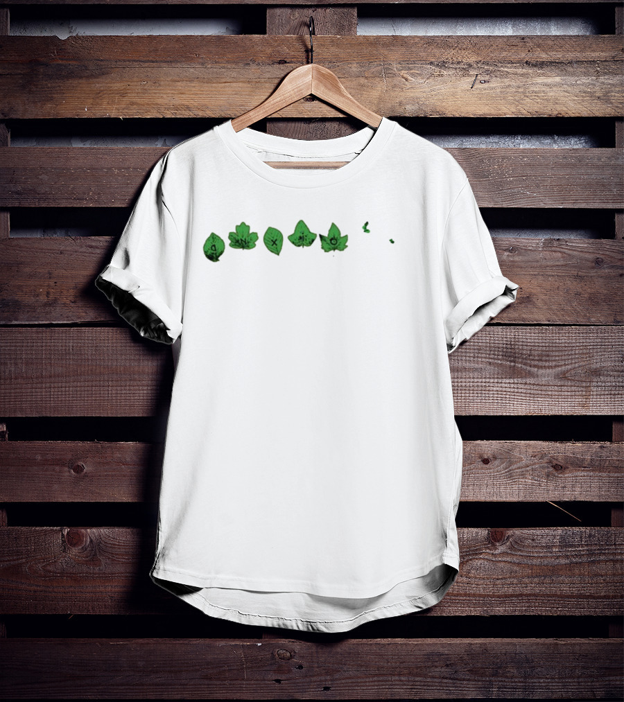 Leaf People Drift Just Like The Leaves Gamepad Dice Crossbones Skull Potion Icon Leaves T-Shirt