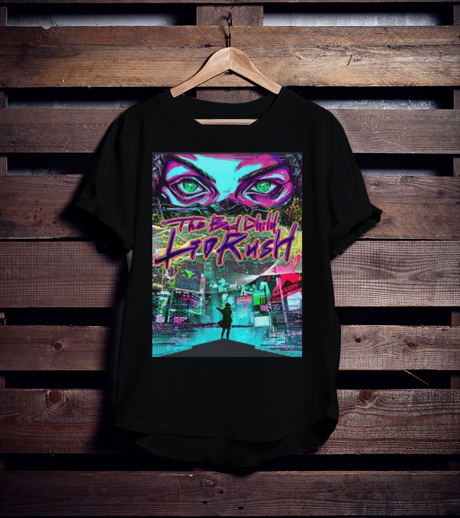 The Bad Child Lio Rush Cyber Punk Tokyo Neon Streetscape T-Shirt