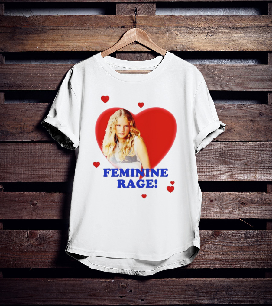 Feminine Rage Heart T-Shirt