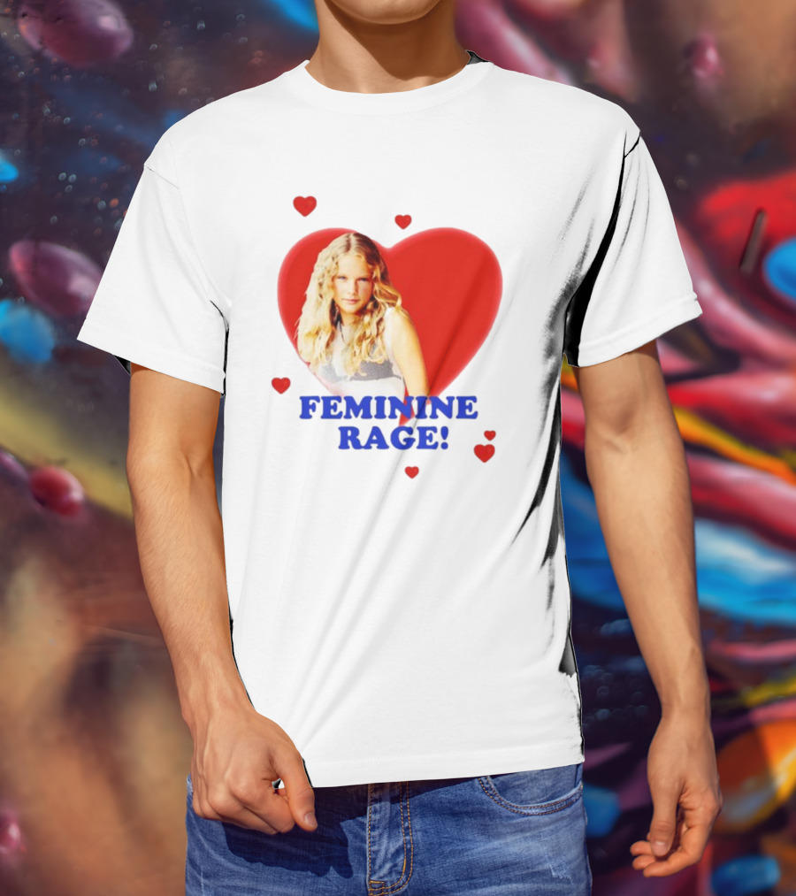 Feminine Rage Heart T-Shirt