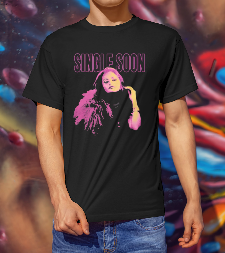 SINGLE SOON Fashion Icon Pink And Yellow T-Shirt