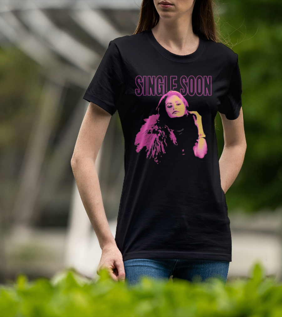 SINGLE SOON Fashion Icon Pink And Yellow T-Shirt