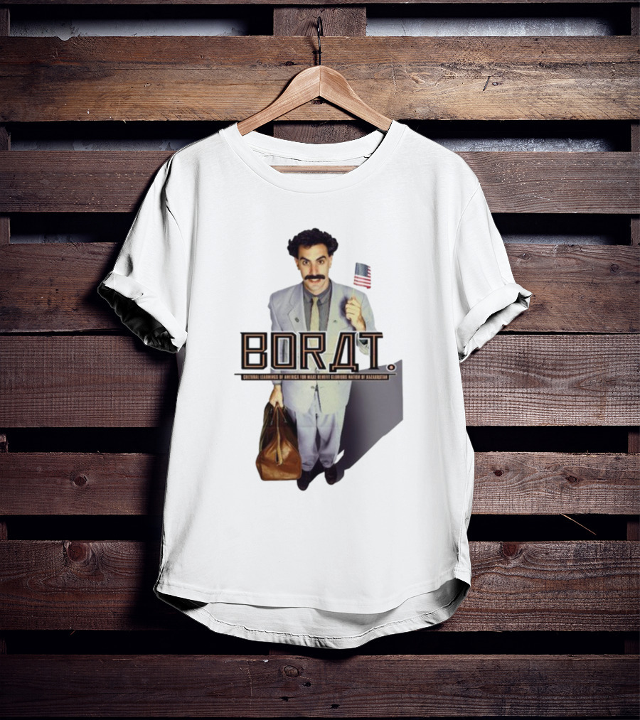Borat Cultural Learnings Of America For Make Benefit Glorious Nation Of Kazakhstan Flag Suitcase T-Shirt