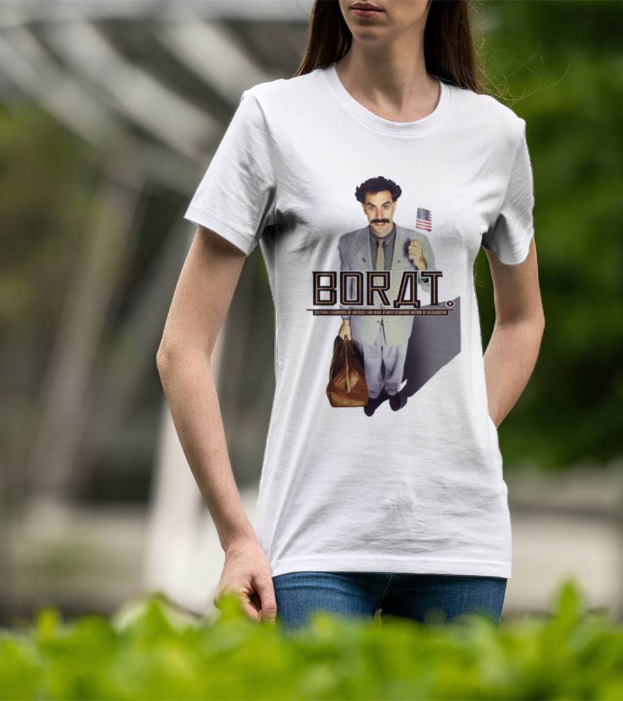 Borat Cultural Learnings Of America For Make Benefit Glorious Nation Of Kazakhstan Flag Suitcase T-Shirt