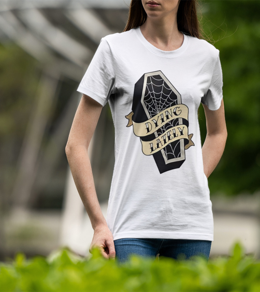 Iamjakehill Coffin Dying Lately Spiderweb T-Shirt