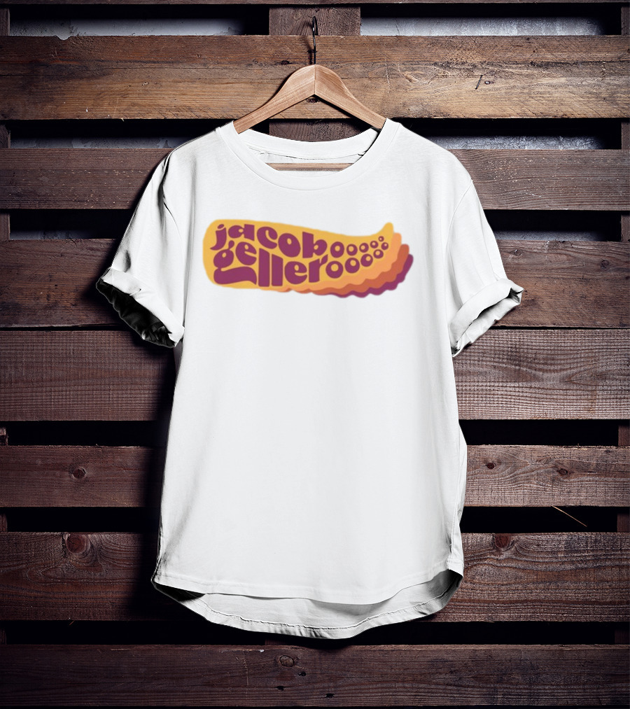 Jacob Geller Kraken Retro Waves Text T-Shirt