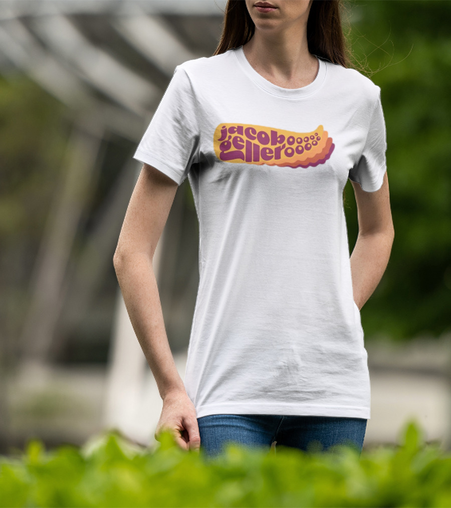 Jacob Geller Kraken Retro Waves Text T-Shirt
