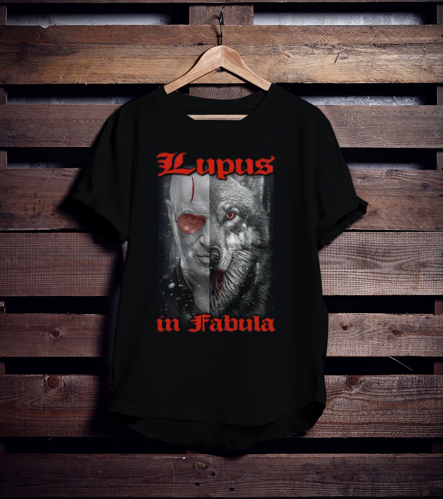Lupus In Fabula Wolf Hybrid Half Face T-Shirt