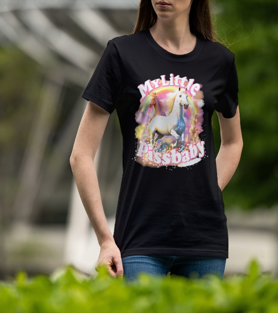My Little Pissbaby Rainbow Horses T-Shirt