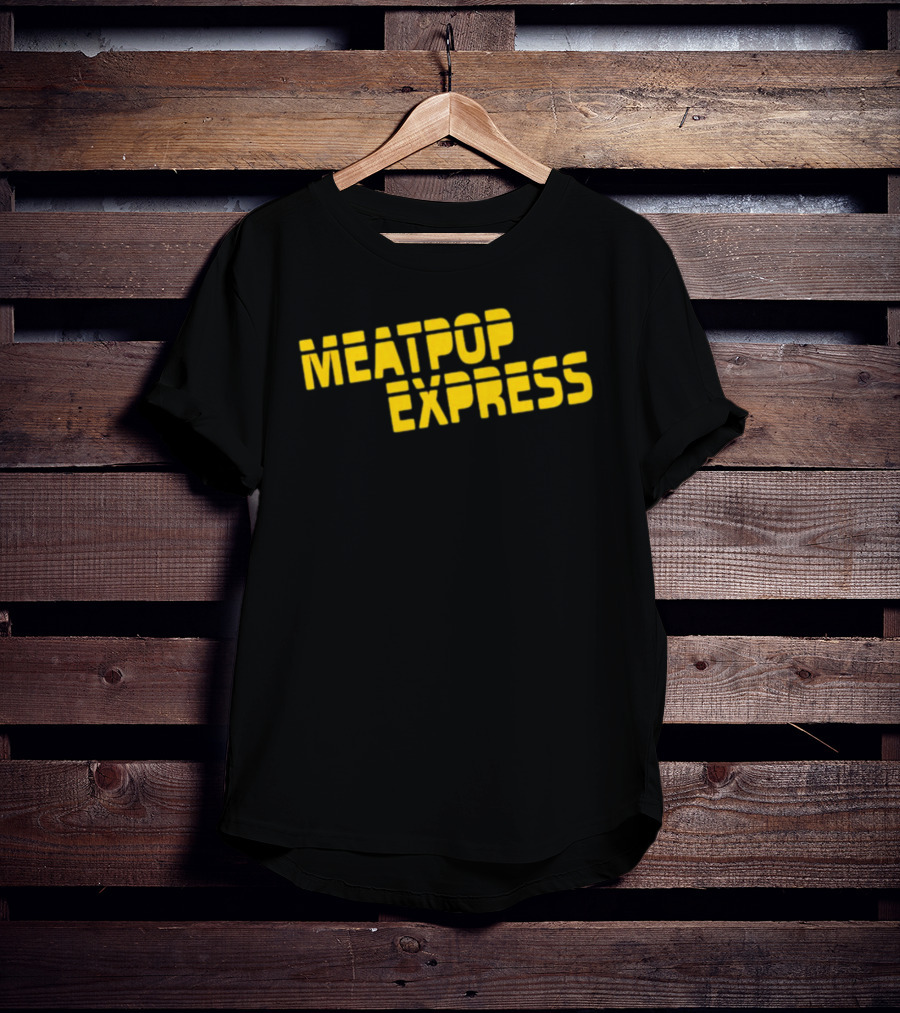 Meatpop Express Bold Yellow Stencil T-Shirt