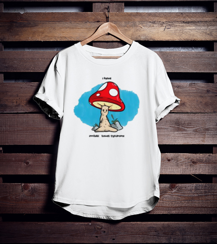 I Have IBS Mushroom Creature With Red Spotted Cap T-Shirt