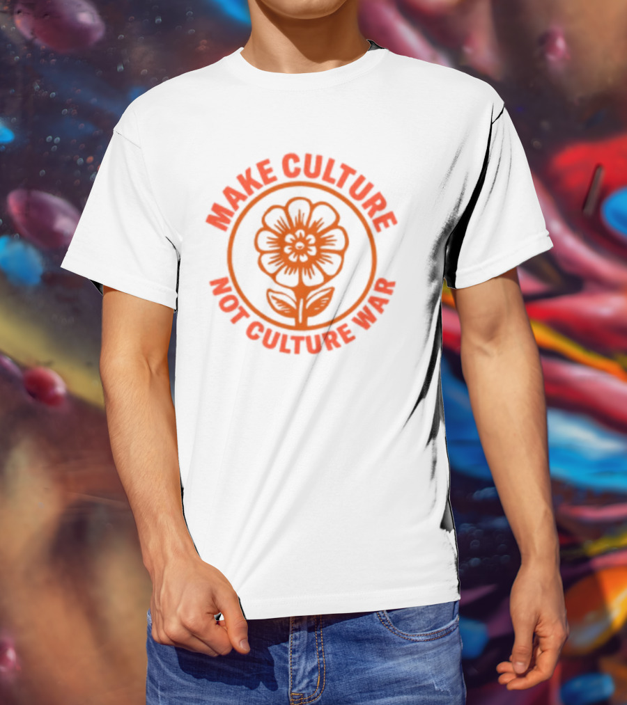 Crooked Make Culture Not Culture War Flower T-Shirt