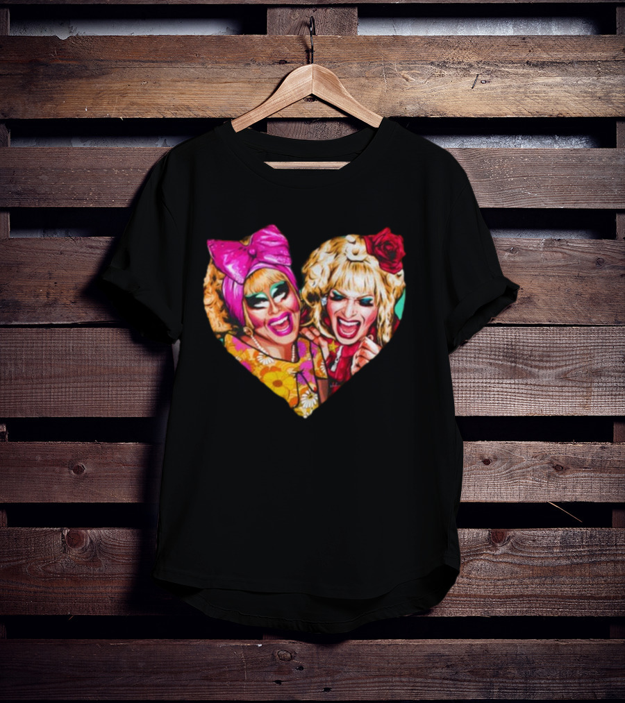 Funny Nordacious Trixie And Katya Heart Shape T-Shirt